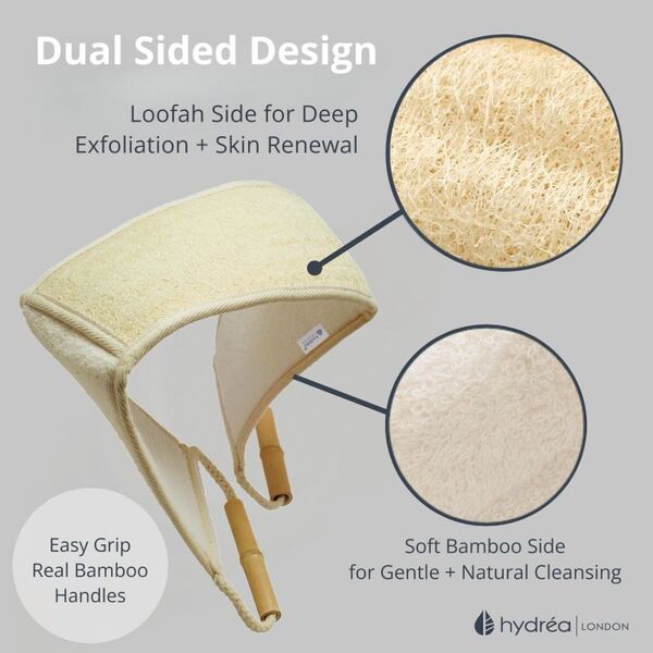 Bamboo Loofah Dual Sided Back Strap - British product