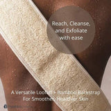 Bamboo Loofah Dual Sided Back Strap - British product