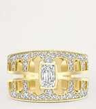 Boodles Perspective ring in 18kt yellow gold with diamonds, UK version