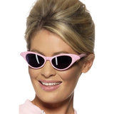 Smiffys pink sunglasses with diamante, UK version