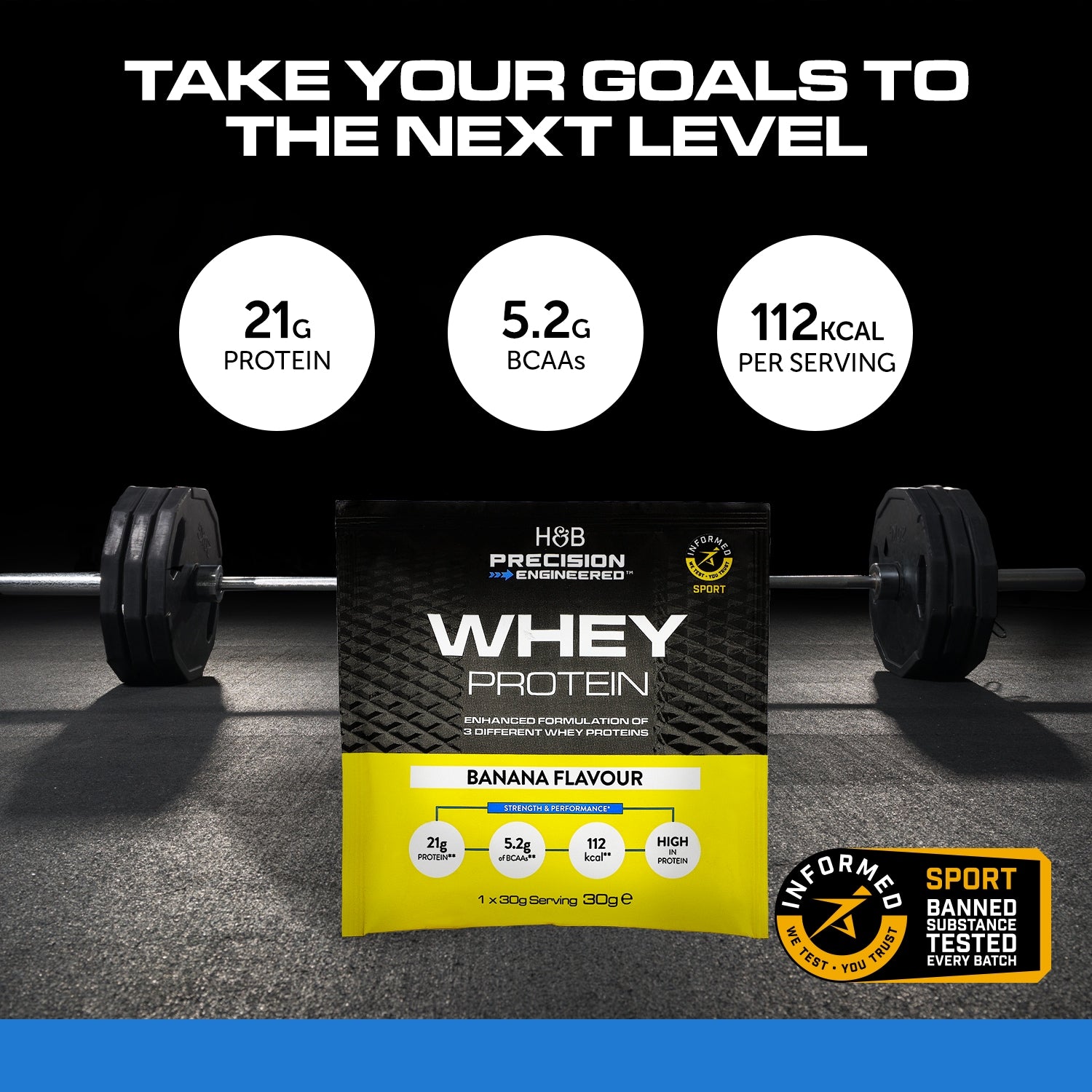 Whey Protein Strawberry Sachet 30g - 999353