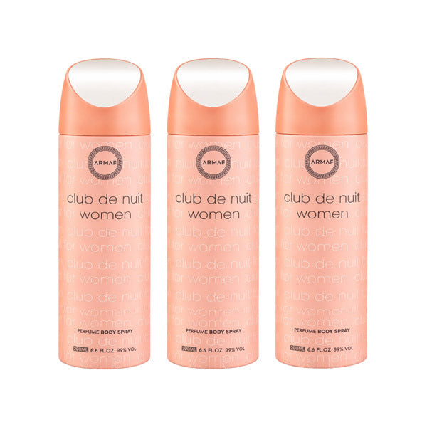 Armaf Club De Nuit Woman deodorant spray 200ml 3-pack, UK version