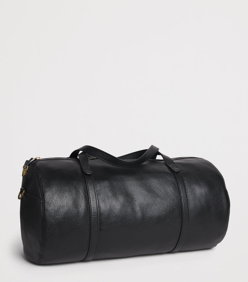 Emporio Armani grained leather holdall travel bag (British brand)