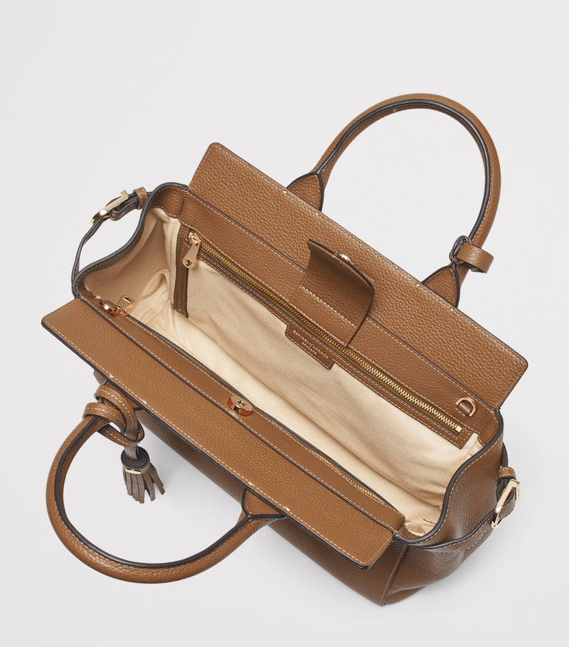 Aspinal of London Savannah leather top-handle bag (British brand)