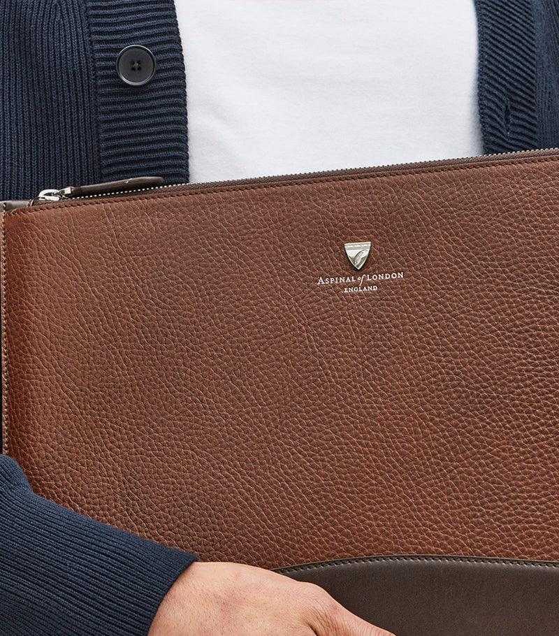 Aspinal Of London Mount Street leather laptop case - British product