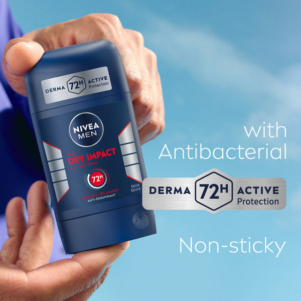 NIVEA MEN Dry Impact Anti-Perspirant Stick 50ml, UK version