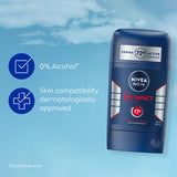 NIVEA MEN Dry Impact Anti-Perspirant Stick 50ml, UK version