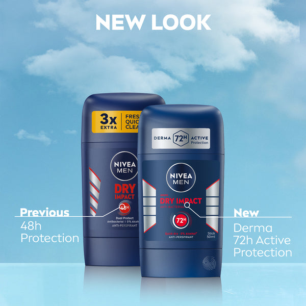NIVEA MEN Dry Impact Anti-Perspirant Stick 50ml, UK version