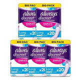 Always Discreet Incontinence Pads+ Long 100 Pack - British product