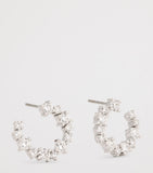 Suzanne Kalan mini spiral diamond hoop earrings, UK version