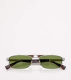 Brunello Cucinelli Paloma rectangular titanium sunglasses, UK version