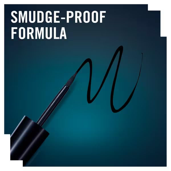 Rimmel Exaggerate Liquid Eyeliner Black, imported from the UK