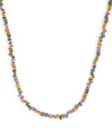 Harrods Suzanne Kalan Yellow Gold and Pastel Sapphire Bold Tennis Necklace 44.5cm- Buy online at McGrocer
