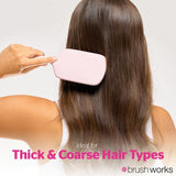 Brushworks smoothing paddle hair brush, imported from the UK