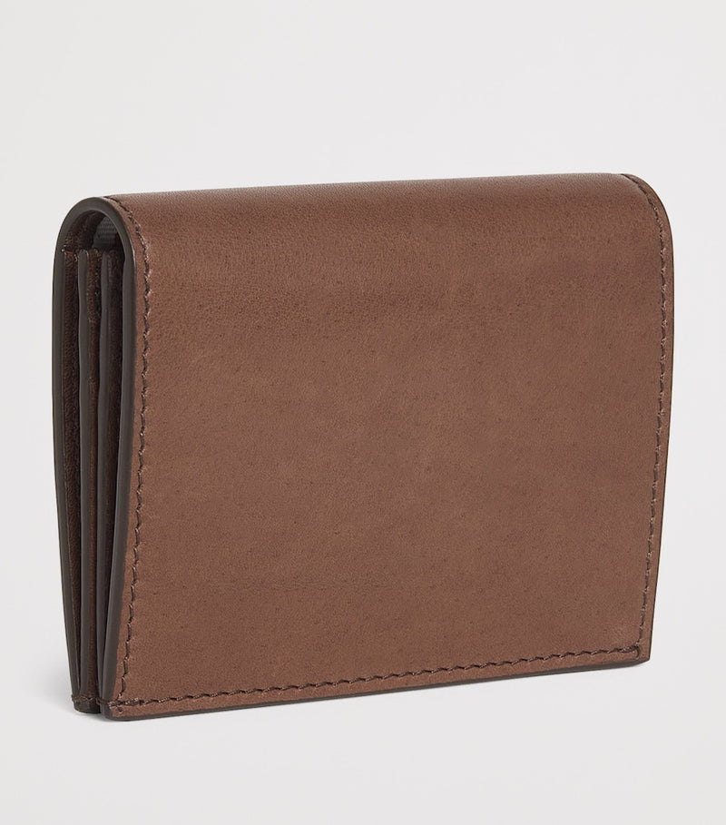 Thom Browne double leather card holder 10x9cm (British brand)