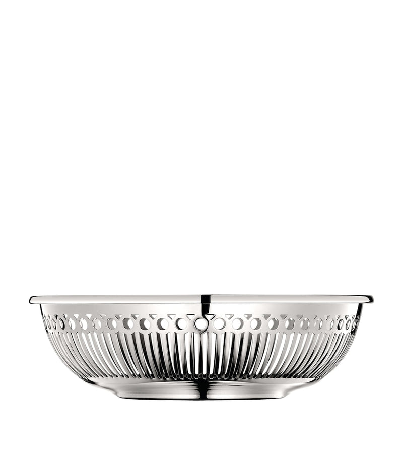 Christofle silver-plated Albi bread basket 17cm (British brand)