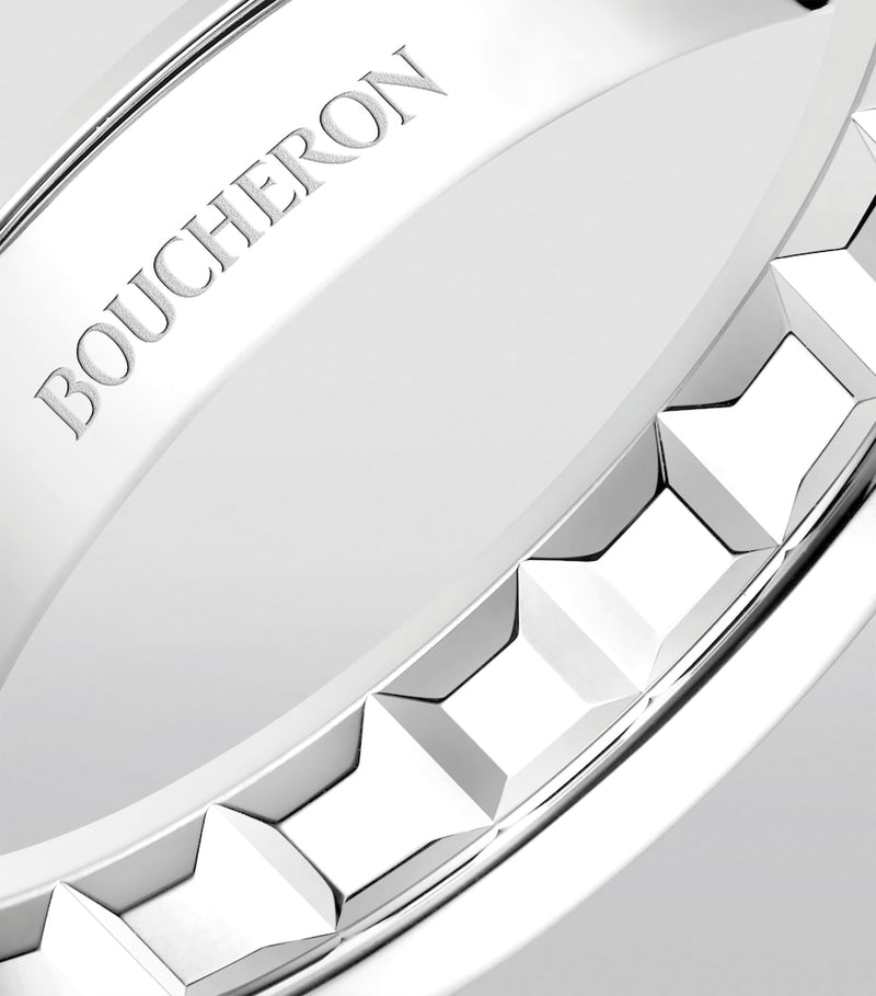 Boucheron Quatre Radiant Edition white gold wedding band (British brand)