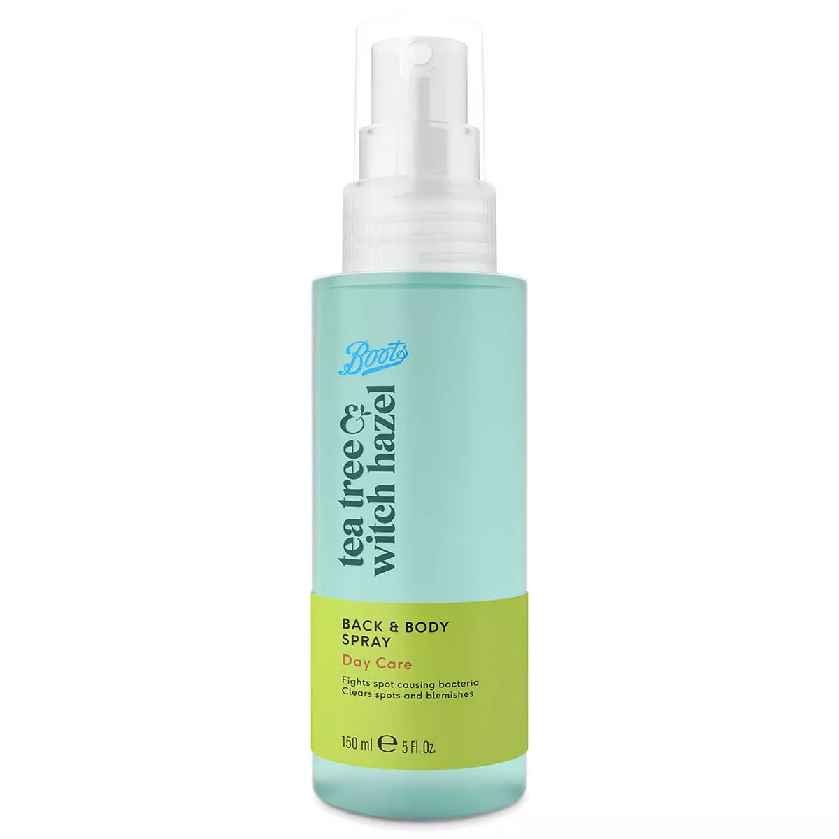 Boots Tea Tree & Witch Hazel Back & Body Spray 150ml - McGrocer