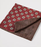 Brunello Cucinelli silk geometric scarf 35cm (British brand)