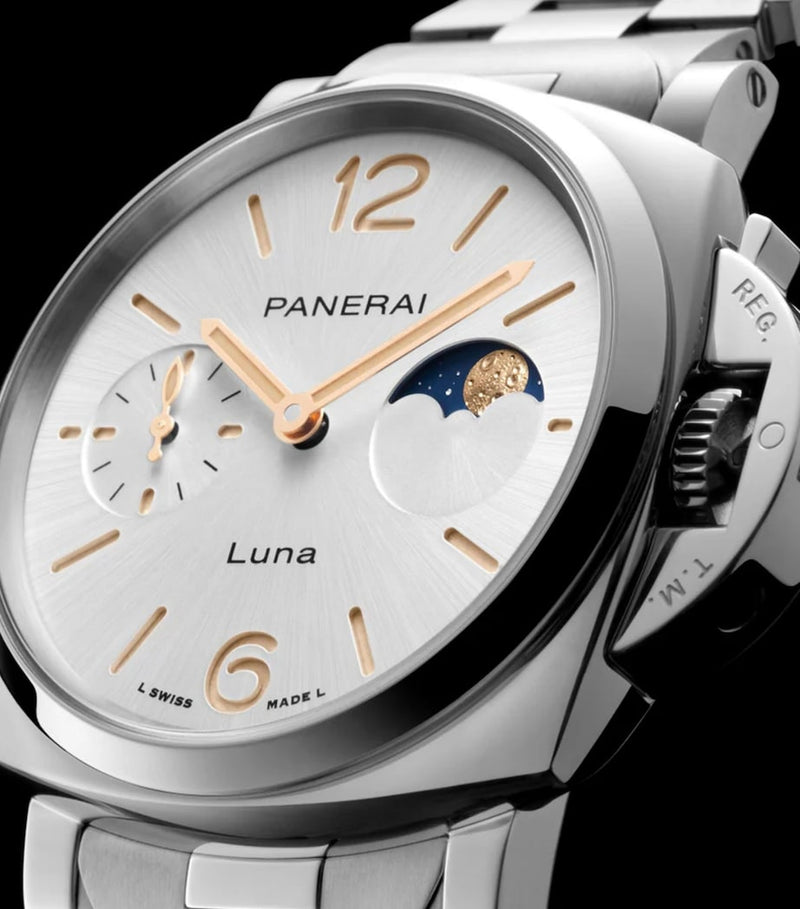 Panerai Luminor Due Luna moonphase watch 38mm (British brand)