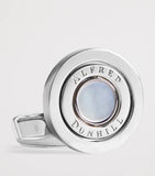 Dunhill Gyro Cufflinks mother of pearl sterling silver (British brand)