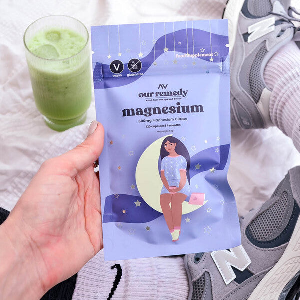 Our Remedy Magnesium Citrate 600mg capsules, UK version