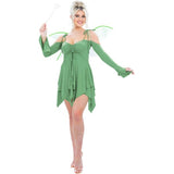 Smiffys green fairy costume with adjustable dress and wings, UK version