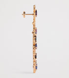 Suzanne Kalan rose gold earrings with diamonds sapphires opals (British brand)