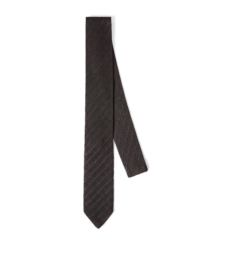 Brunello Cucinelli silk tie regimental stripe 150cm, UK version