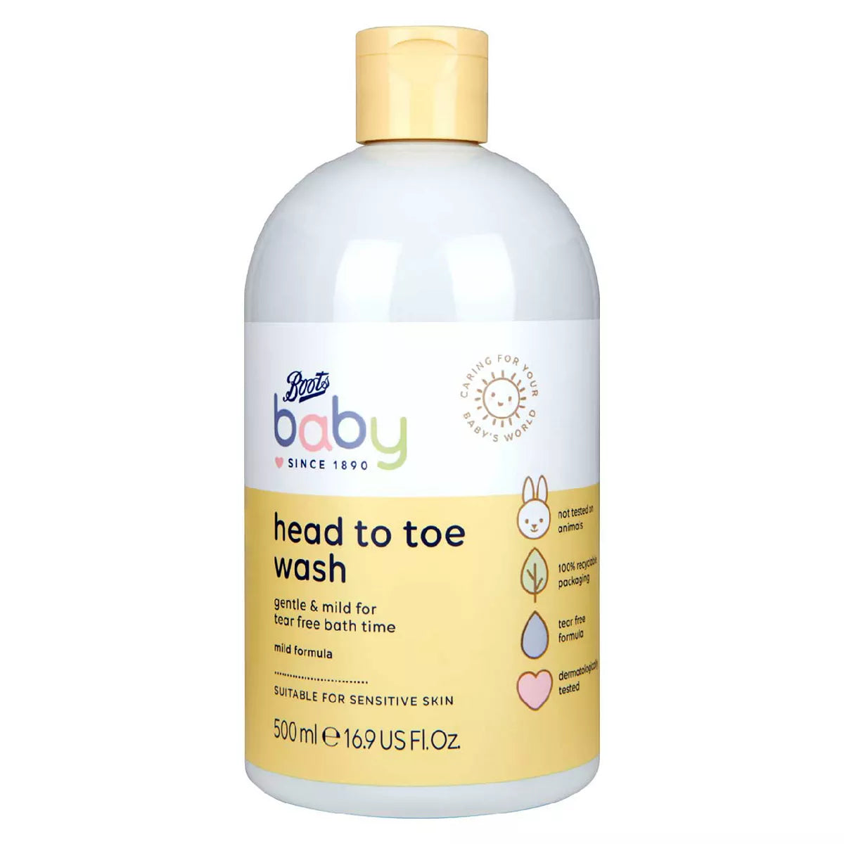 Boots Baby Head to Toe wash 500ml - McGrocer