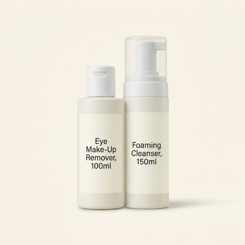 No7 skincare bundle foaming cleanser and eye makeup remover - British product