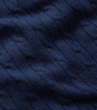 Ralph Lauren cashmere cable-knit throw 60cm x 60cm, UK version