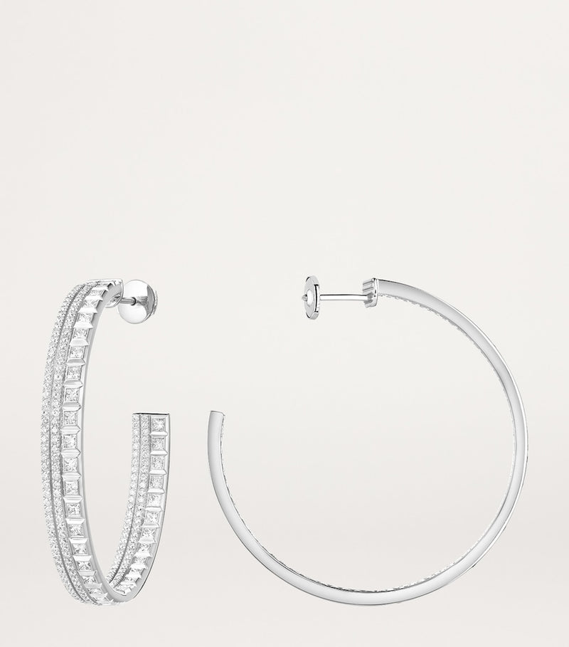 Boucheron Quatre Radiant Edition hoop earrings white gold diamonds (British brand)