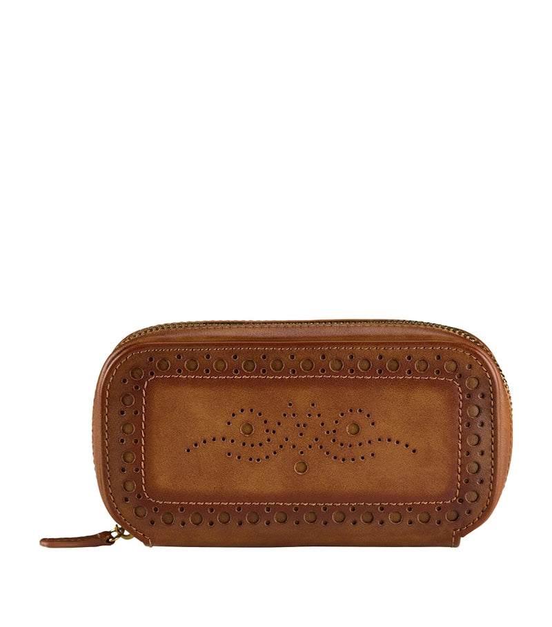 WOLF brogue zipped watch case, UK version