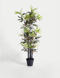 BLOOMA artificial black stem bamboo plant 4ft - British product