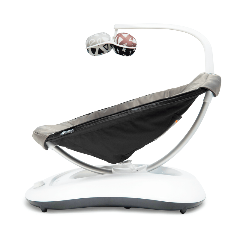 4moms rockaRoo 2.0 baby swing in Graphite, imported from the UK