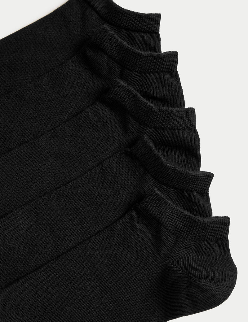 Cool & Fresh trainer liners 5 pack cotton-rich socks (British brand)