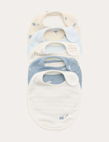 M&S 5 Pack Cotton Rich Plane Print Dribble Bibs- Buy online at McGrocer