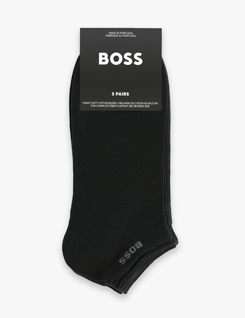 BOSS cotton-rich trainer socks 5 pack, UK version