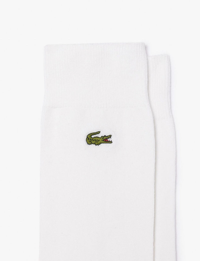Lacoste cotton rich trainer socks 5 pack, UK version