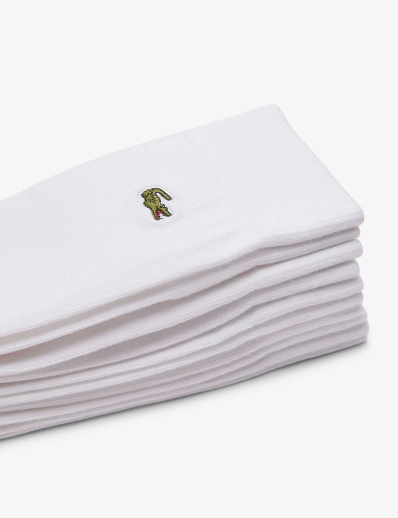 Lacoste cotton rich trainer socks 5 pack, UK version