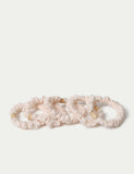 Cream bead scrunchies 5 pack, UK version