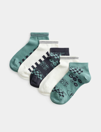 M&S 5 Pack Gaming Trainer Liners Socks (6 Small - 7 Large)- Buy online at McGrocer