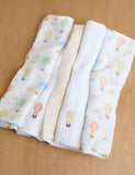 JoJo Maman Bébé hot air balloon muslins 5 pack, UK version