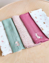M&S JoJo Maman Bébé 5 Pack Pure Cotton Woodland Muslins- Buy online at McGrocer