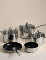 M&S 5 Piece Stainless Steel Pan Set- Buy online at McGrocer
