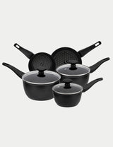 M&S Prestige 5 Piece Thermo Smart Non-Stick Pan Set- Buy online at McGrocer