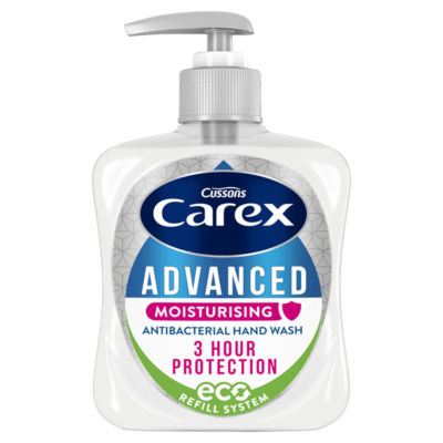 Carex Advanced Protect antibacterial hand wash 250ml, UK version