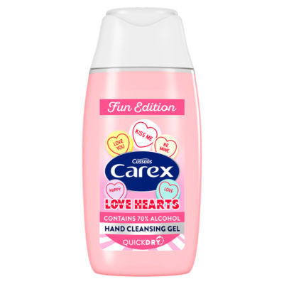 Carex Love Hearts hand gel 50ml, UK version