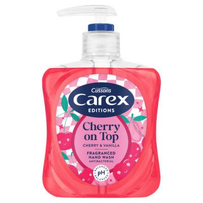 Carex Cherry On Top antibacterial hand wash 250ml - British product